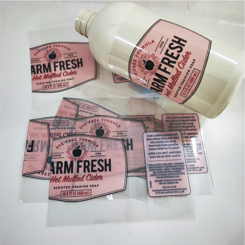 New Products Printing Adhesive Heat Shrink Wrapper Seal Labels Printing Custom Shrinking Plastic Film Sleeve Packaging for Soap